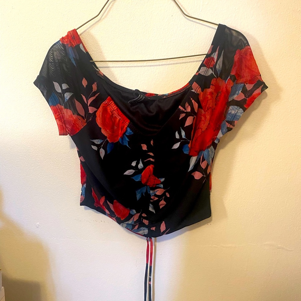 Floral crop top